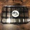 Fly Fish Food Logo Fly Box, Ultra Clear 18 Compartments - Large