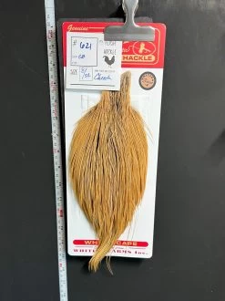 Flash Sale Hackle 621 - Whiting Cape Bronze - Golden Badger (sizes 8-22)