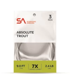 Scientific Anglers Absolute Trout Tapered Leader - 3 Pack