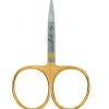 DR SLICK Dr. Slick - Iris Scissors 4" Gold Loops - Curved