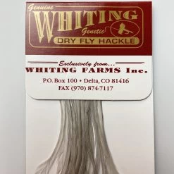 Whiting 100 Pack Dry Fly Hackle - Light Dun - 20