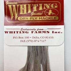Whiting 100 Pack Dry Fly Hackle - Medium Dun - 12