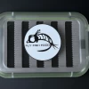 Fly Fish Food Logo Fly Box - Clear W/Page, Medium W/Dry Fly Foam