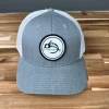 Fly Fish Food Logo Hat - Heather Grey/White