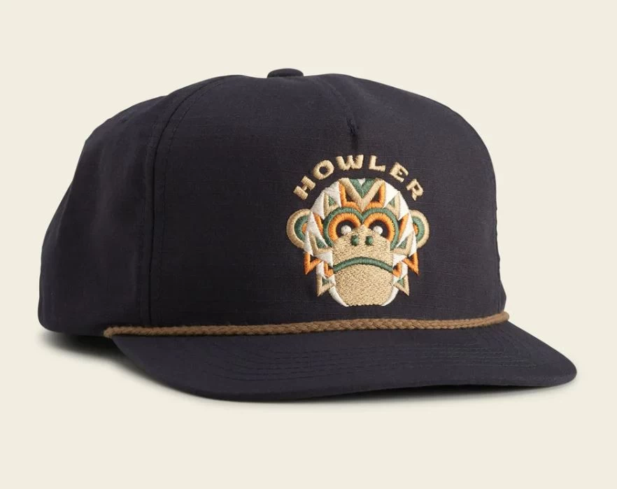 Howler Bros Unstructured Snapback Hat - El Mono Mayor : Navy