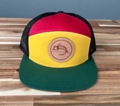 Fly Fish Food Logo Hat 7-Panel - Yellow/Red/Black/Dk.Green